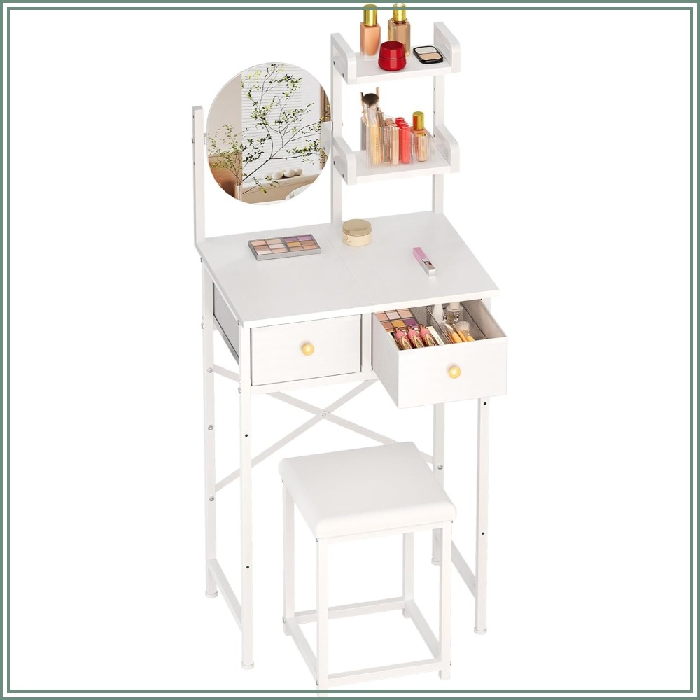 Desk Drawer Small - Mesa de Maquiagem Compacta de 19,7''