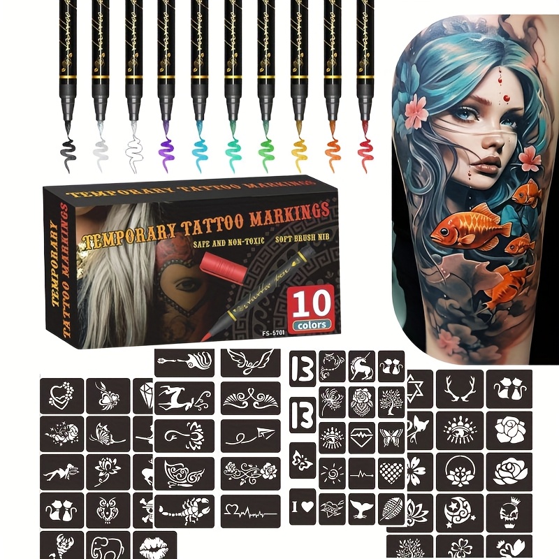 Copic Marker Sketch - Conjunto de Marcadores de Tatuagem Temporária