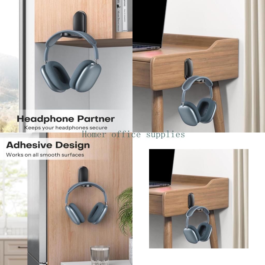 Home Office Headset - Suporte fone ouvido para montagem parede