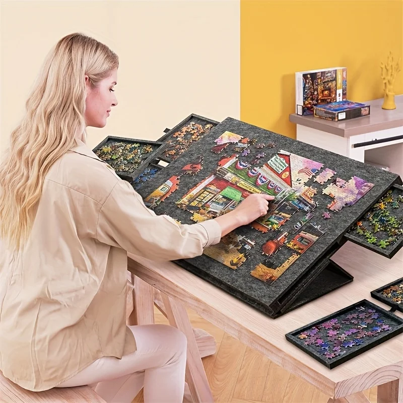 Desk Drawer Small - Mesa para Quebra-Cabeças com 6 Gavetas