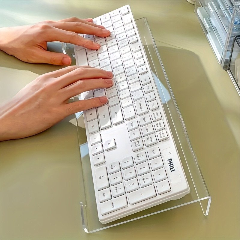 Home Office Keyboard - Suporte de teclado acrílico, organizador de