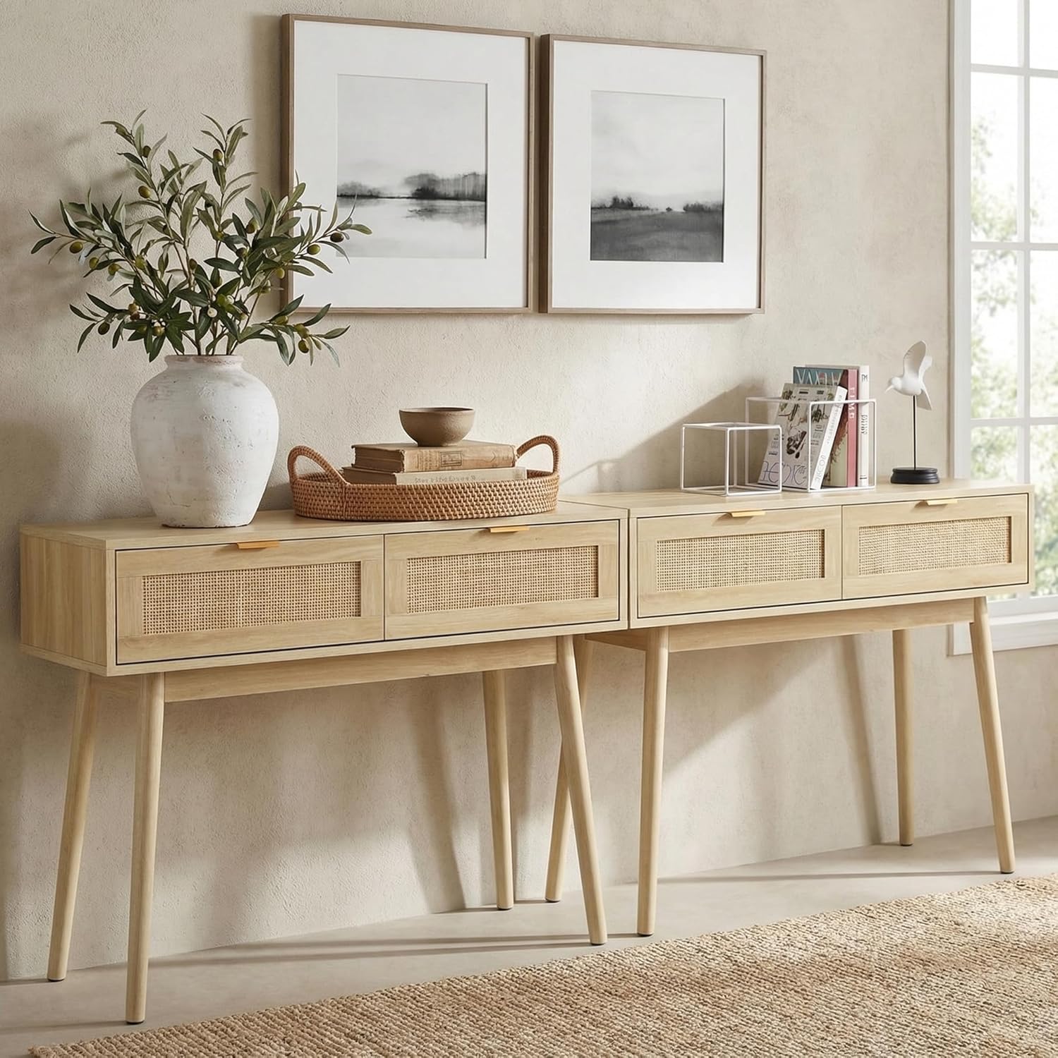 Desk Drawer Small - Mesa de Centro/Aparador de Rattan com