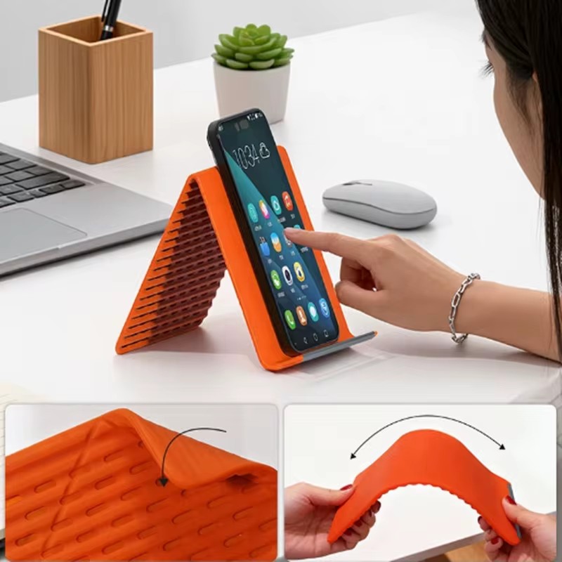 Home Office Laptop - Suporte de Telefone de Silicone Flexível