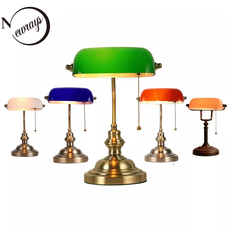 Home Office And Library - Interruptor Zipper Glass Desk Lamp, Table