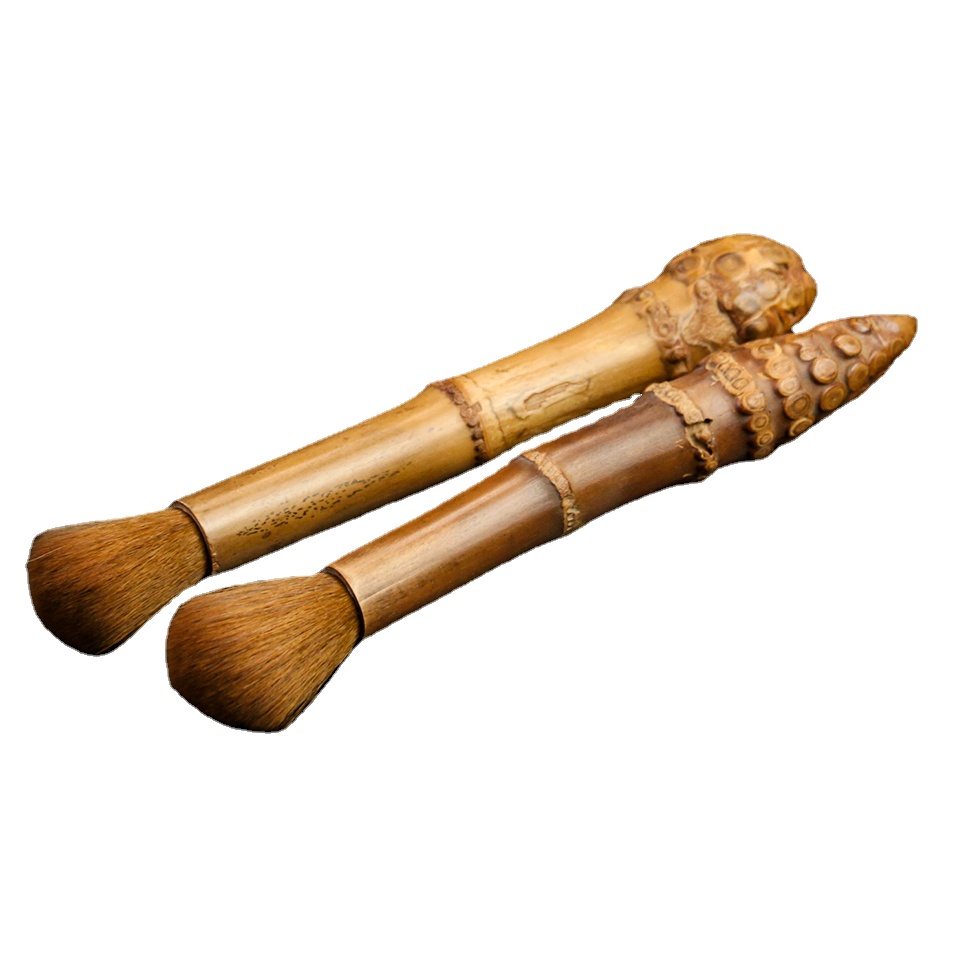 Desktop Organizer Bamboo - Natural bambu raiz chá cerimônia acessórios