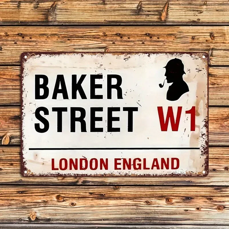 Placa de Metal Baker Street W1 - Home Office Of London avaliação e preço