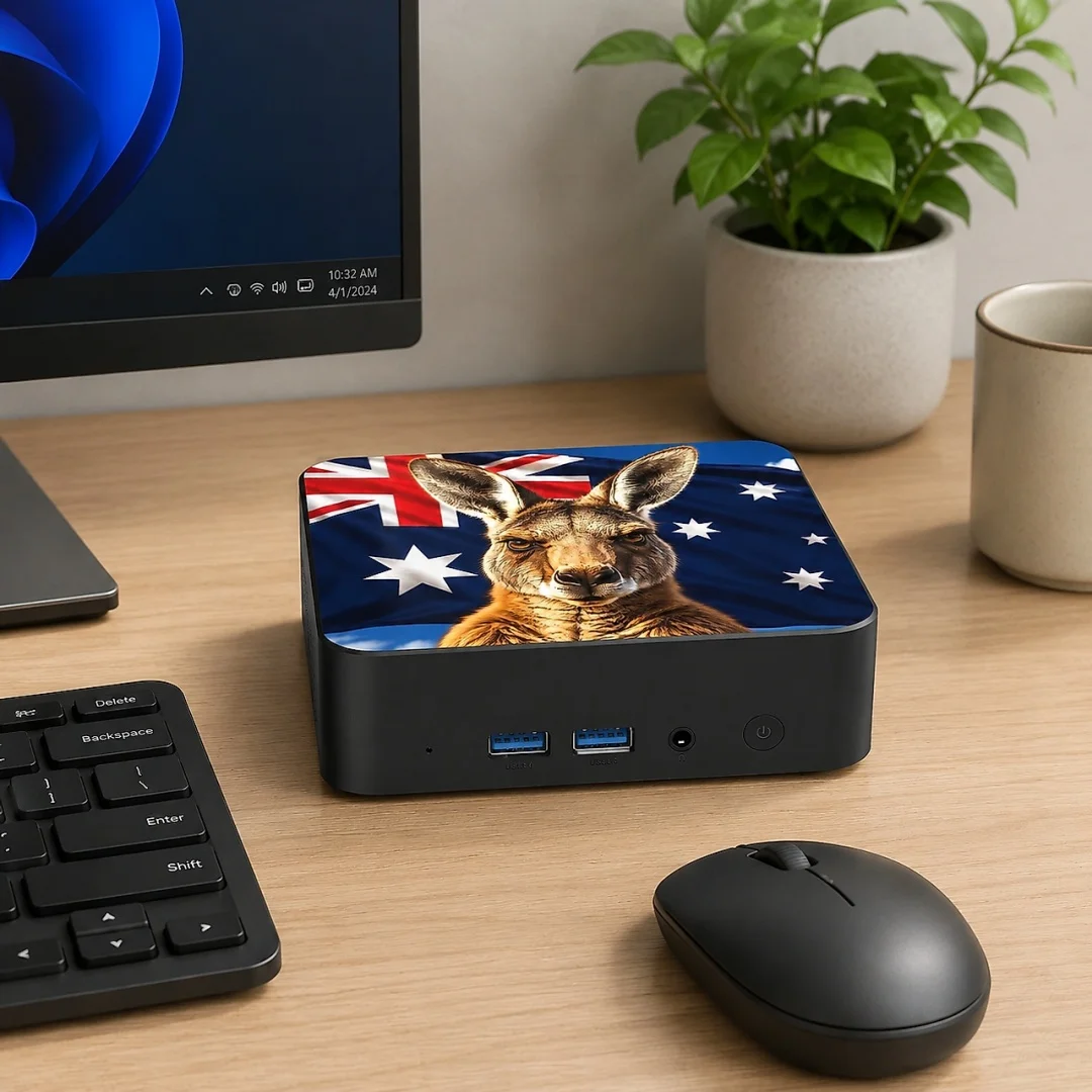 Mini PC Temático da Austrália  - Home Office Australia avaliação e preço