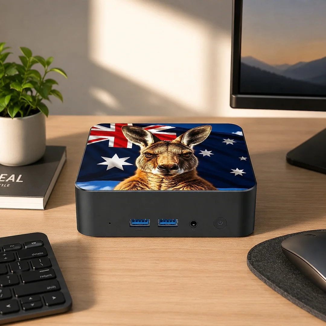 Mini PC Temático da Austrália  - Home Office Australia avaliação e preço