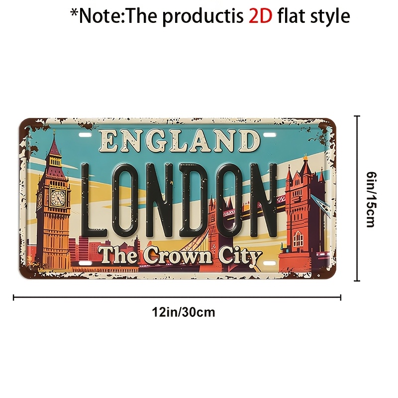 Placa de Metal Vintage Durável - Home Office Of London avaliação e preço