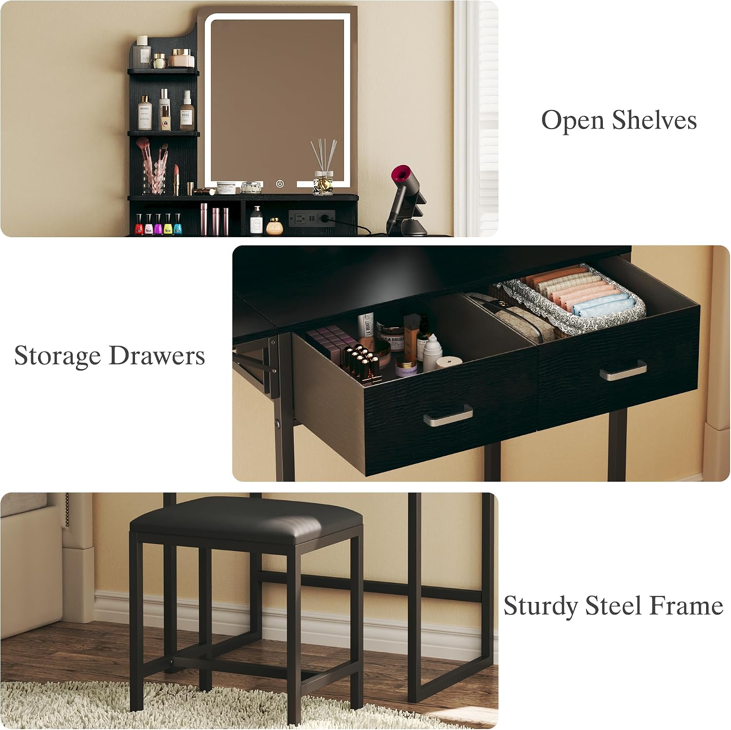 Mesa de Maquiagem com Espelho  - Desk Drawer Small avaliação e preço