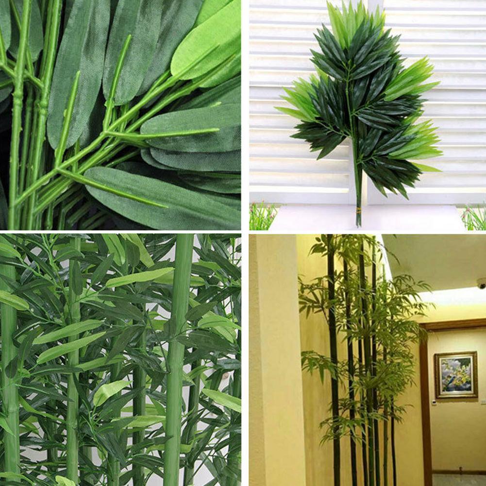 10 pçs folhas de bambu verde a - Home Office Simulator avaliação e preço
