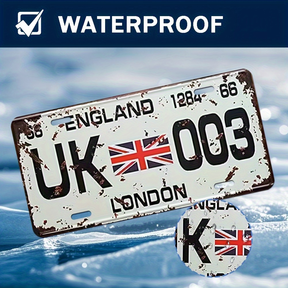 Placa de alumínio vintage do R - Home Office Of London avaliação e preço