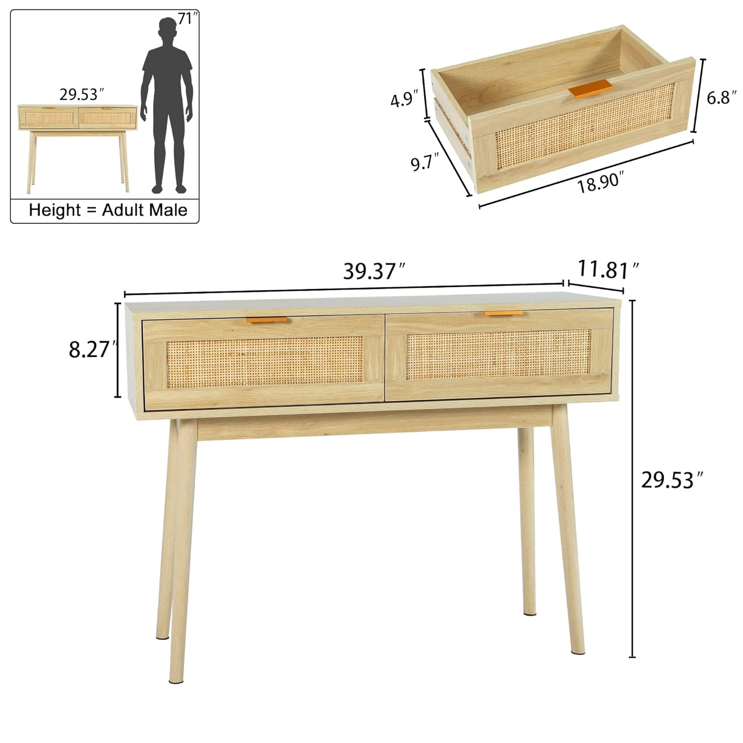Mesa de Centro/Aparador de Rat - Desk Drawer Small avaliação e preço