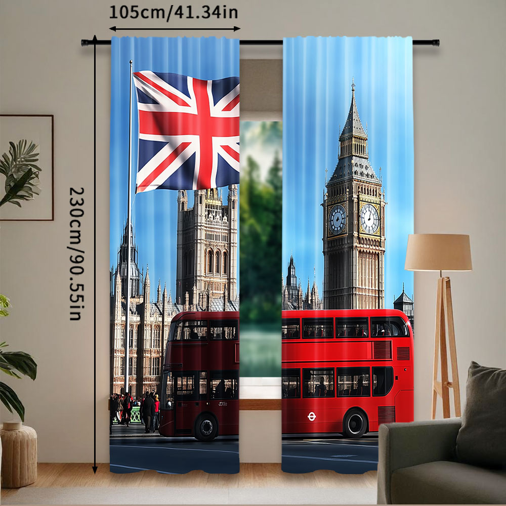 2 pçs big ben londres rua pano - Home Office Of London avaliação e preço