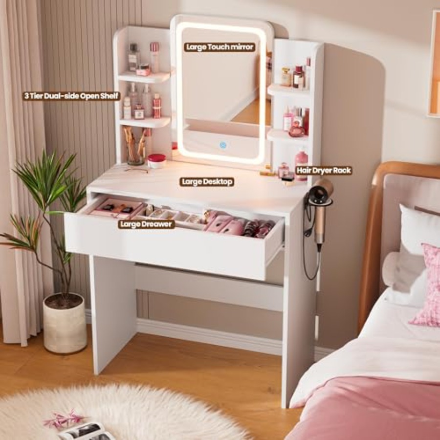 Pequena penteadeira para uso n - Desk Drawer Small avaliação e preço