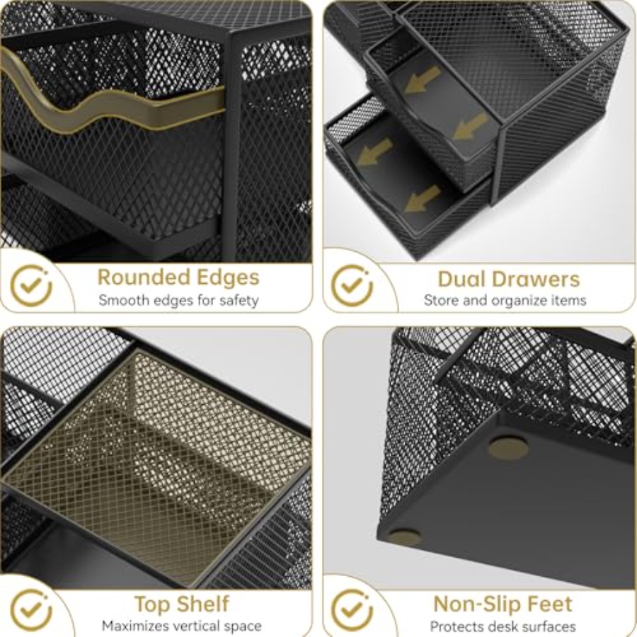 Organizador de Mesa em Malha,  - Desk Drawer Small avaliação e preço