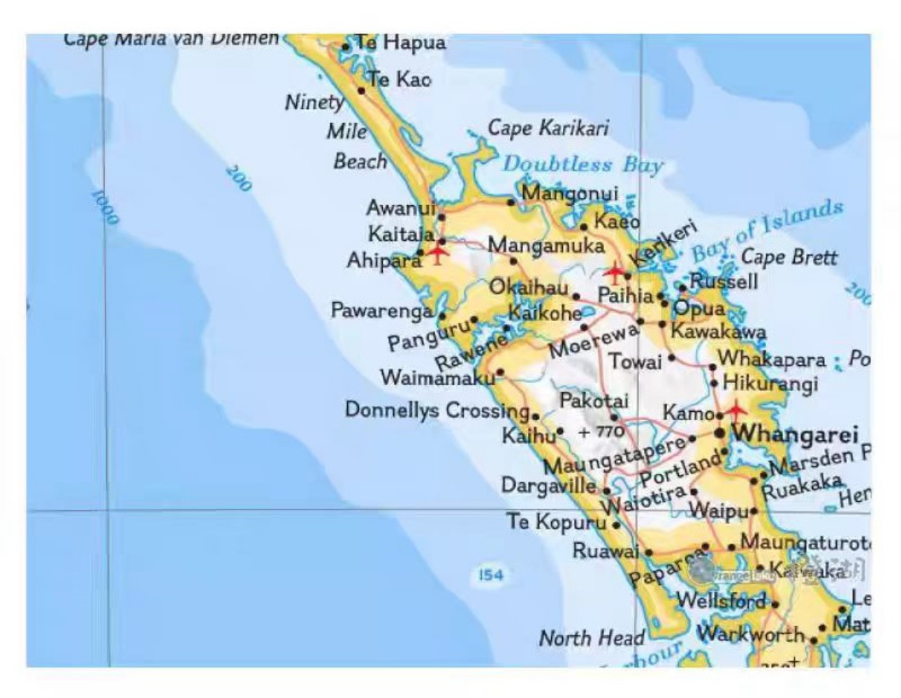 Grande Mapa da Nova Zelândia e - Home Office And Library avaliação e preço