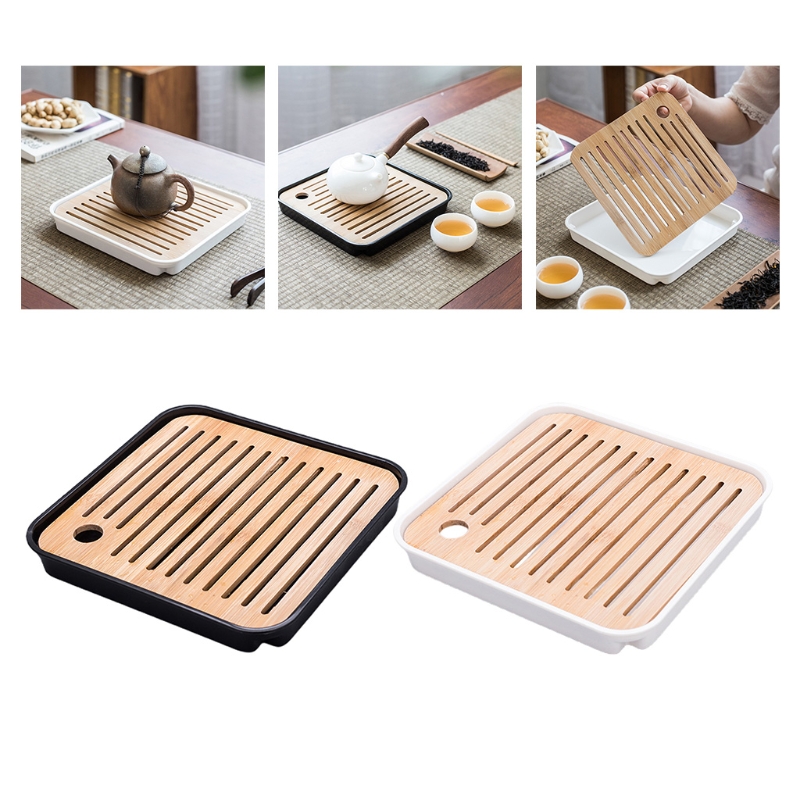 Bandeja de chá de bambu mini m - Desktop Organizer Bamboo avaliação e preço